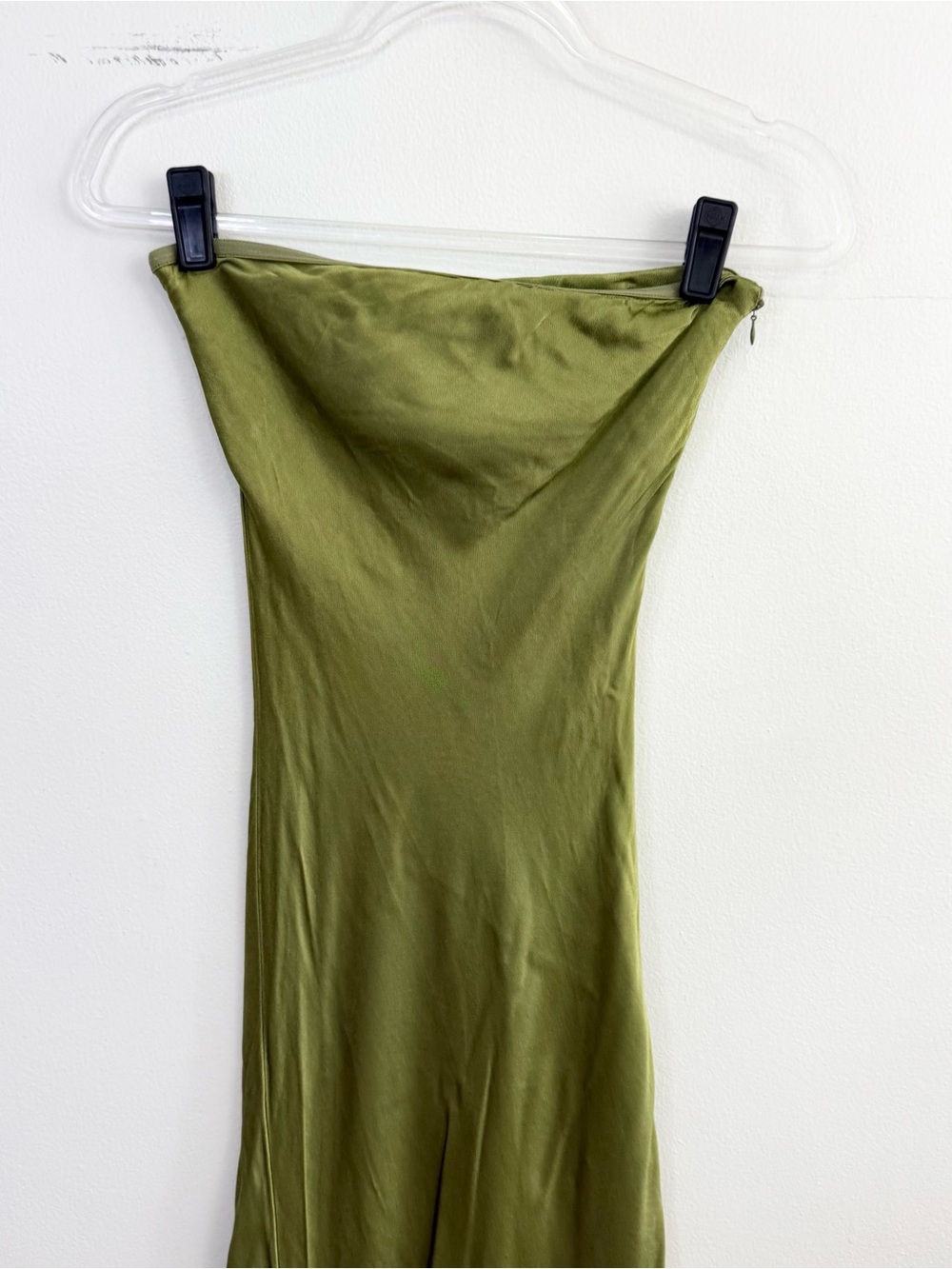 SNDYS x REVOLVE Angel Strapless Midi Dress Olive XS - Picture 3 of 6